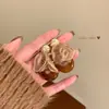 Brincos de Franja Pétala com Pedra Olho de Tigre Caramelo Retrô para Mulheres, Alto Padrão, Luxo Acessível, Brincos de Nicho, Brincos Únicos