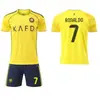 A2526 Riad Victoria Local y Visitante No. 7 Ronaldo Conjunto de Uniforme de Fútbol para Adultos y Niños Nueva Camiseta Transfronteriza