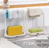 Suporte de Armazenamento para Bancada de Cozinha para Panos de Limpeza e Panos de Prato, Suporte com Drenagem de Água, Suporte para Panos e Toalhas sem Furos, Suporte para Pendurar Panos