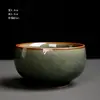 Juego de Tazas de Té Kung Fu, Juego de Té Completo Ru Kiln, Tazas de Té Pequeñas, Jianzhan con Esmalte Agrietado, Se Puede Usar para Desarrollar una Pátina, Taza de Maestro para Uso Doméstico