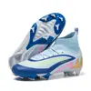 Zapatillas de fútbol transfronterizas para niños y niñas, especialmente diseñadas para estudiantes de primaria, con tacos TF para entrenamiento y competición, zapatillas de entrenamiento juveniles con tacos largos