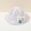 Sombrero de Bebé Verano Delgado Transpirable Malla Princesa Sombrero de Pescador Niña Lazo Visera Meses Pequeños Sombrero Cubeta
