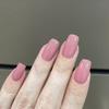 Cor sólida simples Nail Art Advanced Sense removível branco acabado 24 Nude preto branco vermelho vestido armadura