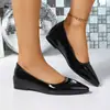 Sapatos formais de trabalho plus size, cor sólida, saltos altos femininos estilosos de alta qualidade, saltos agulha, saltos altos femininos profissionais estilo francês de luxo leve