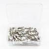 Productos de Comercio Exterior Cepillo Pulidor Mango Plateado Cepillo Pulidor Dental Cepillo Pulidor de Uñas Plano de Colores Punta Puntiaguda 100 Piezas/Caja