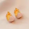 Moda retro elegante microincrustación gota de aceite clips para orejas de alta gama dulce fresco temperamento pendientes versátiles de alta gama