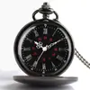 Reloj de Bolsillo Retro Transfronterizo Tapa abatible Brillante Clásico Cadena Larga Reloj de Bolsillo de Cuarzo (con Cadena Larga)