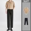 Camisa de Hielo para Hombre Estilo Ligero y Maduro Manga Corta de Verano Delgada Holgada con Caída Sin Planchar
