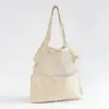 Venda Direta de Fábrica Tecido de Malha de Algodão Puro Bolsa Patchwork Mochila de Algodão com Malha Cordão Patchwork Vazado de Algodão