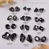 Paquete Completo al por Mayor 360 Arte para Uñas Gris Transparente Negro Transparente Diamante Accesorios Oscuros Super Brillantes Corazón Torcido Corazón de Amor Cuadrado Gordo Accesorios para Uñas Diamante