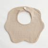 Toalla de saliva para bebé, clase A, babero de bebé de bolsillo para saliva de gasa de algodón grueso de 6 capas, color sólido, babero de 360 grados