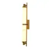 Nova luminária de parede longa estilo chinês em mármore sintético para sala de estar, quarto, parede de fundo, hotel, villa, iluminação decorativa de corredor