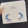 Aretes de botón con candado de seguridad Ruyi de estilo étnico para mujer, diseño de nicho, aretes de alto sentido, aretes 2023 nueva moda popular