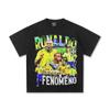 2025 Transfronterizo Nuevo Ronaldo Fútbol Vintage Pesada Camiseta de Manga Corta Americana Retro Lavada Antigua de Moda