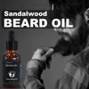 Set de Cuidado de Barba de Sándalo Transfronterizo YURHERSU Mejora el Frizz, Hidrata, Repara, Suaviza y Aporta Brillo Set de 7 Piezas