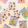 Libro Doudou Capibara Manual Creativo Libro de Materiales con Pegatinas Lindo y Atractivo Niños y Estudiantes Hecho a Mano DIY