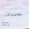 Jingdezhen Joyería Accesorios Cerámica Agrietada Hielo Redondas Perlas Pulsera DIY Materiales Perlas Agujero Grande Perlas Sueltas Accesorios Mayoreo