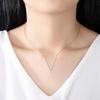 Jinse Cobre Micro Pingente Carta Em Forma de V Colar Moda Coreano Simples Doce Colar Presente Das Mulheres Atacado