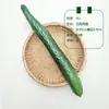 Simulação de Frutas e Legumes Falsos Modelos Pepino de Borracha Macia PU Pepino Amarelo Berinjela Decoração de Cozinha Enfeites Adereços para Fotos Brinquedos Comestíveis