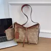 Bolsa Transversal Estilo Trabalho Nova Grande Capacidade Moda de Alto Padrão Versátil Bolsa de Ombro Bolsa Casual Retrô para Mulheres
