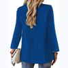 Traje casual de color sólido de nueva moda europea y americana 2025 con solapas entallado de un solo botón elegante chaqueta de traje para mujer
