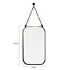 Espejo de baño de forma especial Decoración de pared Espejo colgante Inodoro Baño Lámpara frontal Lavabo Espejo de baño sin perforaciones