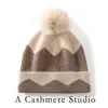Nueva colección otoño/invierno 2026: Gorro de punto de cachemira de estilo coreano, moderno y versátil, para mujer, con pompón de bloques de color, cómodo y cálido para el clima frío