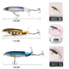 Cebos de hélice para pesca Luya transfronterizos, cebo tractor 15g 11cm, señuelos tipo lápiz flotante, cebo tipo ondulante, productos para aparejos de pesca