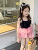 Traje de baño para niñas Verano 2023 Traje de baño de aguas termales Lindo lazo Estilo occidental Estilo princesa Traje de baño de una pieza Moda de verano