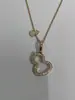 Collar con Colgante Hueco de Calabaza de Alta Gama para Mujer, Estilo Moderno y Sencillo, Venta Directa de Fábrica y Suministro en Vivo