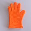 Guantes de silicona de cinco dedos de 130 g, de cinco estrellas, para microondas, cocina, limpieza, horneado, lavavajillas, guantes aislantes de goma.