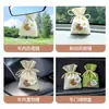 Bolsita Perfumadora para Coche, Bolsita Desodorante para Interior de Coche Aroma a Gardenia, Bolsita de Flores Secas para Dormitorio, Fragancia de Larga Duración, Bolsa Perfumadora para Armario