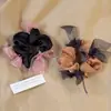 Nudo de Malla para Coleta Baja 2026 con Lazo para Mujer, Cuerda de Pelo de Lujo de Gama Alta, Elegante Accesorio para el Cabello