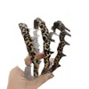 Diadema de tela con estampado de leopardo dentada, Moda retro francesa, Pinza para el pelo de alta gama, Accesorio para el cabello, Nuevo 2026