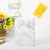 Versão coreana da nova sacola de presente de compras, sacola de papel Kraft para carregar na mão, padrão mármore criativo, sacola tote atacado