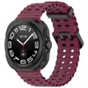 Adequado para Samsung Watch Ultra47Mm Pulseira Esportiva de Silicone 7 Ultra Pulseira de Silicone Porosa Respirável