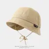 Novo Chapéu de Sol Estilo Chinês para Bebê, Design Liso, Chapéu de Pescador Personalizado para Crianças, Chapéu Bucket Esportivo e de Lazer para Crianças Atacado