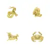 Tendencias de Moda Europeas y Americanas Transfronterizas, Broches de los Doce Signos del Zodíaco, Broches Versátiles de Lujo de Alta Gama, Accesorios de Decoración para Ropa