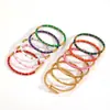 Pulsera de Junta de Bambú de Resina Colorida de Nicho Transfronteriza Brazalete Abierto de Acero Inoxidable Moda Acero de Titanio Joyería Versátil Venta al por Mayor