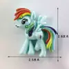 Nuevo Dibujo Animado Cara Brillante Pony Diy Hecho a Mano Accesorios para Pasador de Pelo Infantil Funda para Teléfono Móvil Pegatina para Taza de Agua Accesorios de Resina