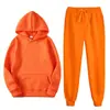 Sudadera con capucha Conjunto de sudaderas Sudadera informal holgada Pantalones deportivos Versátil Conjunto de dos piezas Sudadera con capucha y pantalones