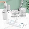 Mopa Electroestática Gruesa Casual con Toallitas Húmedas Desechables Trapo Perezoso para Trapear Artefacto Plano para el Hogar