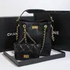 Estilo Europeo y Americano Bolso para Suegra Pequeño Rombo Fragante Cadena Retro Color de Paseo Combinación de Colores Azul Verdura Bolso de Hombro Individual Estilo Nuevo