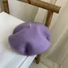 Boina para mujer, estilo británico retro, otoño e invierno, gorro de pintor de lana japonesa, gorro Beilei para mujer, versátil gorro de moda coreana