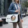 Suministradas directamente por el fabricante, las bolsas transportadoras para gatos y perros son portátiles, transpirables, de un solo hombro y cruzadas para mascotas, para gatos y perros