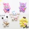 Mochila de dibujos animados linda Sanrio pegamento de crema DIY funda para teléfono móvil hebilla de zapato horquilla accesorios de resina venta al por mayor
