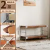 Prateleira multicamadas de piso, estante de armazenamento em aço e madeira estilo japonês para sala de estar, estante de livros, estante de exposição, estante de armazenamento para cozinha e varanda