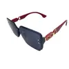 Nuevas Gafas de Sol de Moda Protección Solar Cara Grande Adelgazantes Gafas Integradas Ultraligeras Estilo Callejero Gafas de Sol de Celebridad de Internet