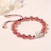 Pulsera de Cristal Pixiu Dianrun Jewelry Estilo Pareja Tejida a Mano Ajustable