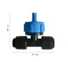 Nuevo Conector Rápido de Riego Integrado de Tres Vías de Ocho Agujeros Gotero de Conector Rápido Fuente de Conector Rápido Atomización de Conector Rápido Gotero de Compensación de Presión de Conector Rápido